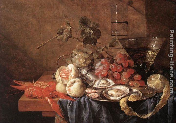 Jan Davidsz de Heem Fruit and Seafood